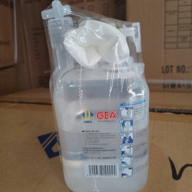 Hydrox PreFilled Humidifier  Gea  Cairan sterile Untuk Oksigen