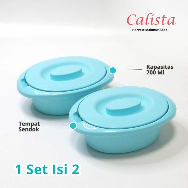 Calista Lotus Oval set 2pcs / Lunch Box Calista