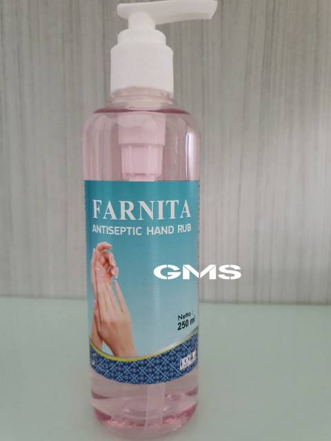 Antiseptic Hand Rub 250 ml Farnita  / Hand Sanitizer Tanpa Bilas