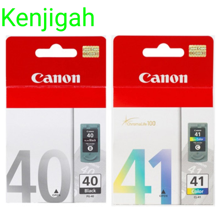 PAKET TINTA CANON PG40+CL41 ORIGINAL