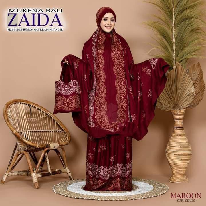 MUKENA BALI ZAIDA SUPER JUMBO/MUKENA BALI VIRAL/MUKENA RAYON BALI/MUKENA BATIK