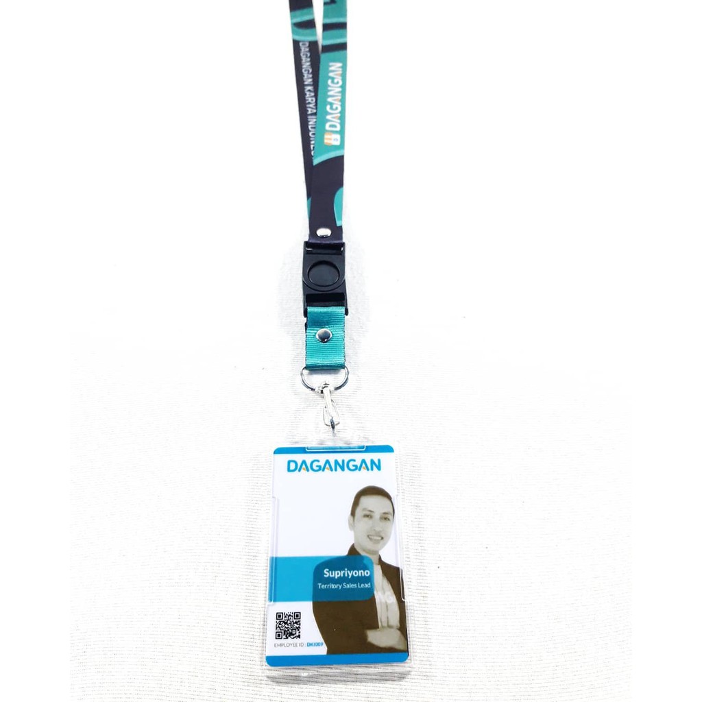 

TERMURAH PAKET ID Card (PVC Custom 2 sisi+Tali id card custom+wadah Id card transparan)