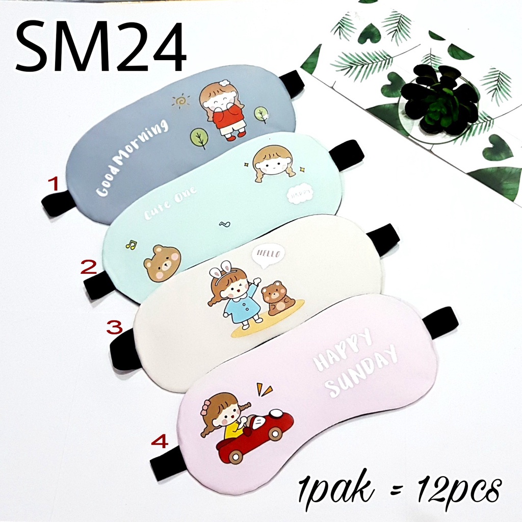 penutup mata tidur gel sleep eye mask sm24