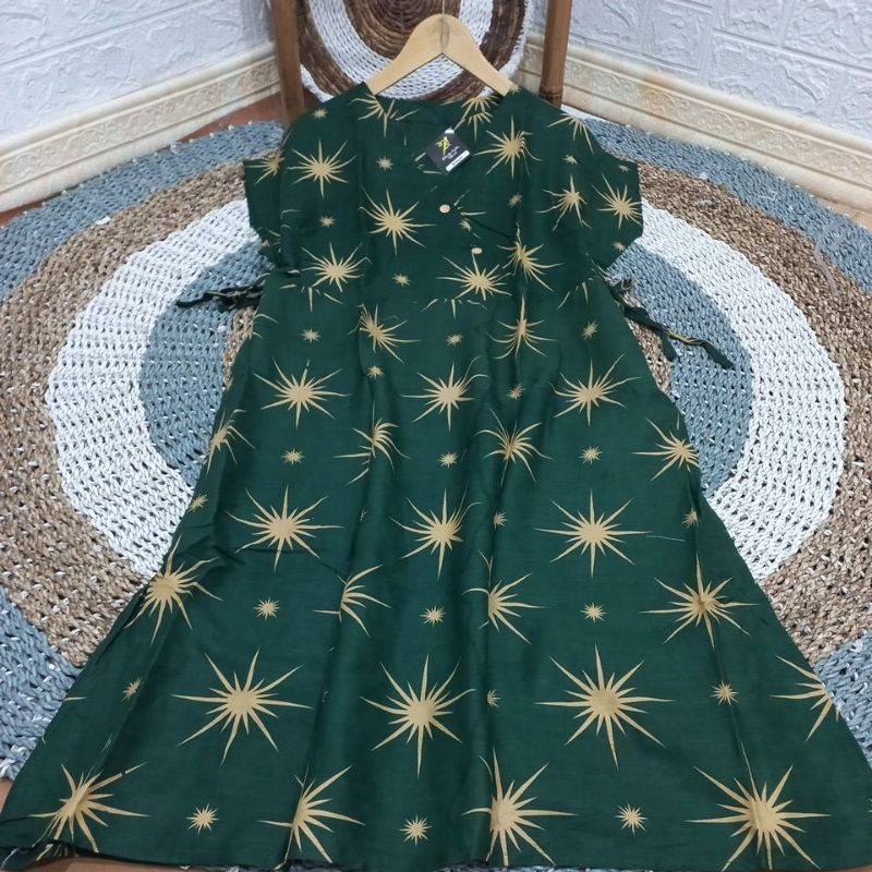 DASTER KIMONO PENDEK || DRESS KIMONO || HOMEDRESS KIMONO KEKINIAN-Army bt