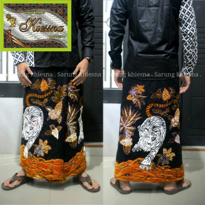 Sarung Batik Motif Macan Putih