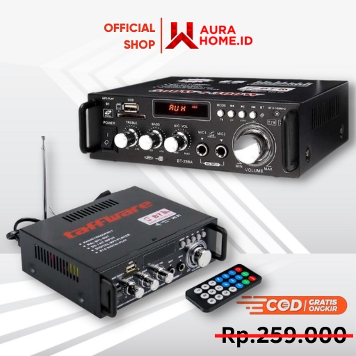 Bluetooth EQ Audio Amplifier Home Theater FM 600W / Amplifier Bluetooth Blutut Bloototh Stereo Karao