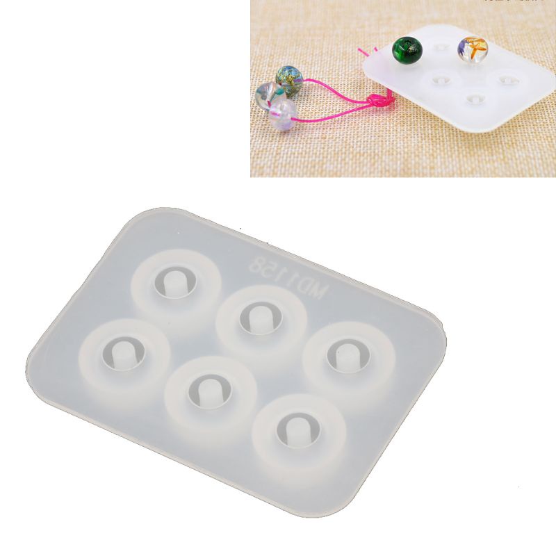 SIY  One Pack S925 Beads Cap Silicone Mold Kit Add-a-Bead Bracelet Beads Jewelry DIY