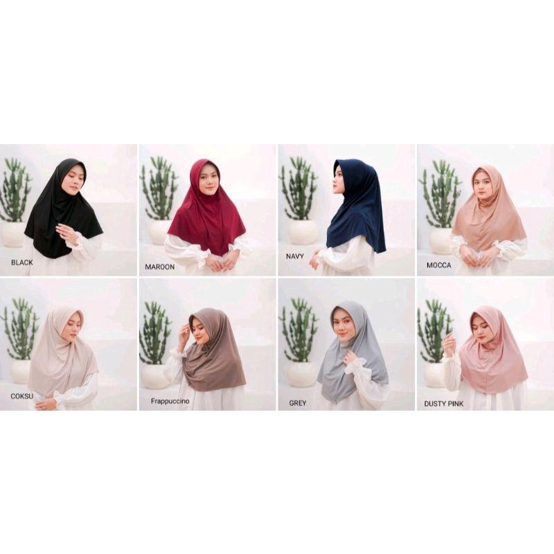 Fanila Bergo Hijab/bergo hijab jersey/hijab blouse/anti tembem
