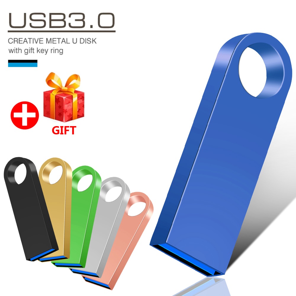 Flash Disk USB 3.0 Kapasitas 2TB 1TB Bahan Metal Anti Air Untuk Tablet / PC