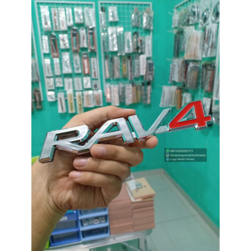 Emblem logo RAV4 toyota ukuran original bagasi RAV4 toyota