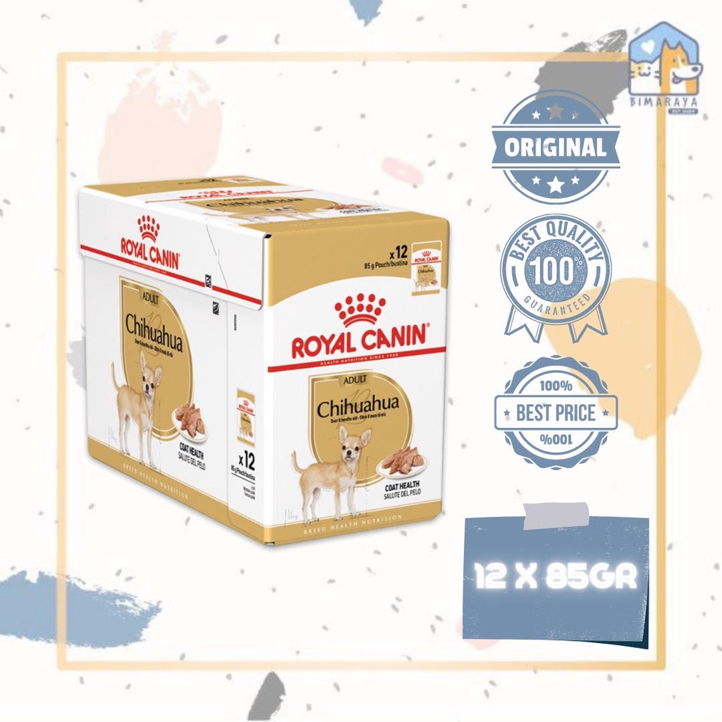 ROYAL CANIN CHIHUAHUA ADULT WET FOOD 12 X 85GR (BOX)