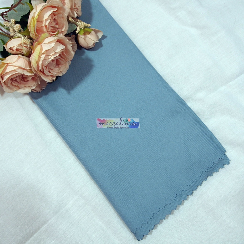 Jilbab Segi Empat Azara Voal Syari 130 x 130 Oskara  Miracle Jumbo Laser Cut-Blue Wardah