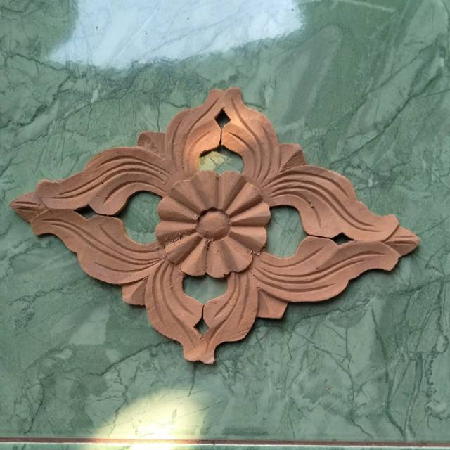 ukiran kayu jati bunga