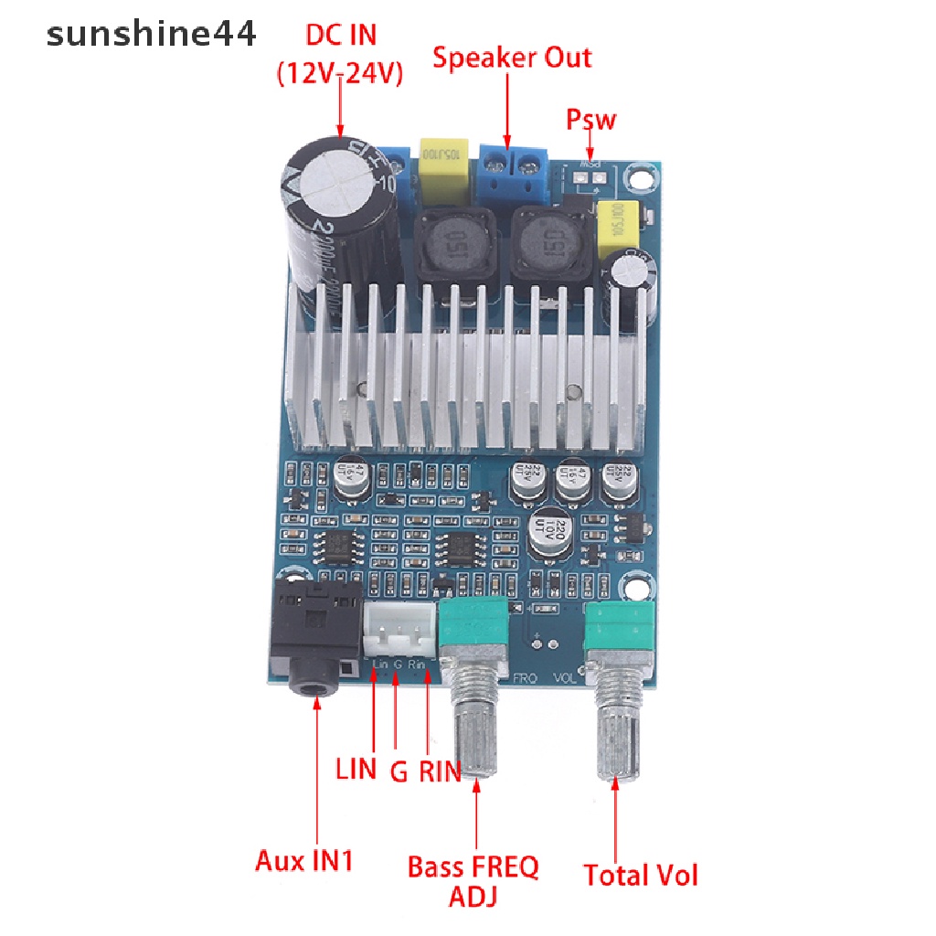 Sunshine TPA3116 100W Papan Amplifier Subwoofer Mini Untuk Home Theater Power