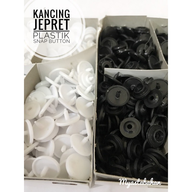 Kancing Jepret Plastik Snap Button