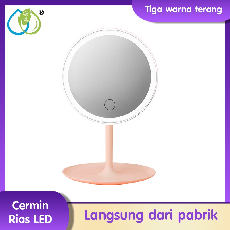 Jual Cermin Rias Led Cermin Rias Desktop Dengan Pengisi Cahaya Lampu Cermin Kecil Portabel 3571