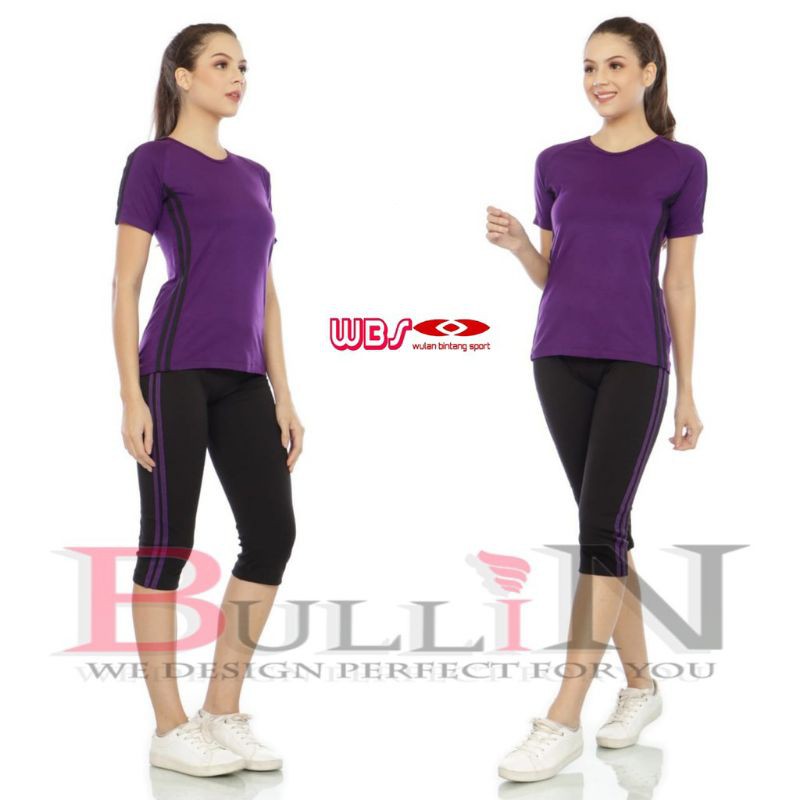 Setelan olahraga pendek jumbo / setelan senam pendek