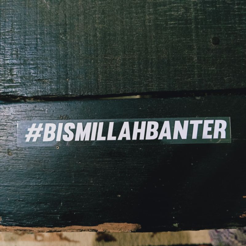 sticker stiker cutting bismillah banter