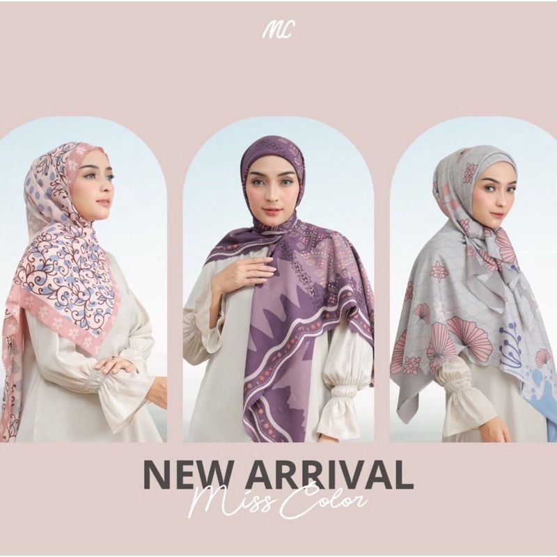 Hijab Miss Color Segi Empat Motif 8-10 (Umama Scraf)