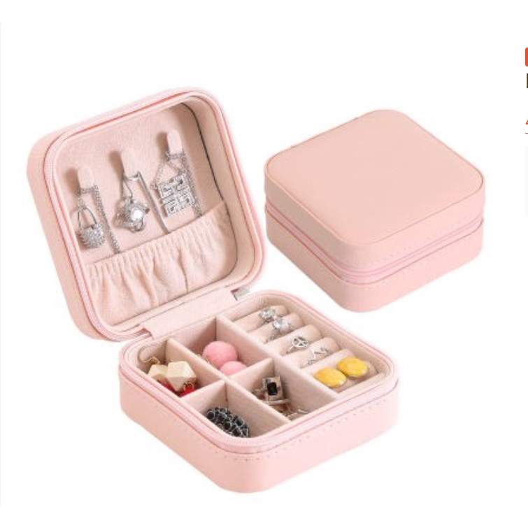 Kotak Perhiasan MINI 011 Portabel Tempat Penyimpanan Kalung Cincin Aksesoris Travel Jewelry Organizer  Box Korea Fashion