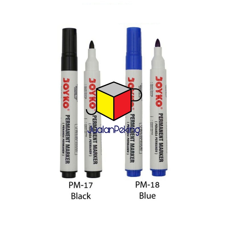 

Spidol Joyko Permanent Marker Round Tip - Biru / ALAT PEWARNA