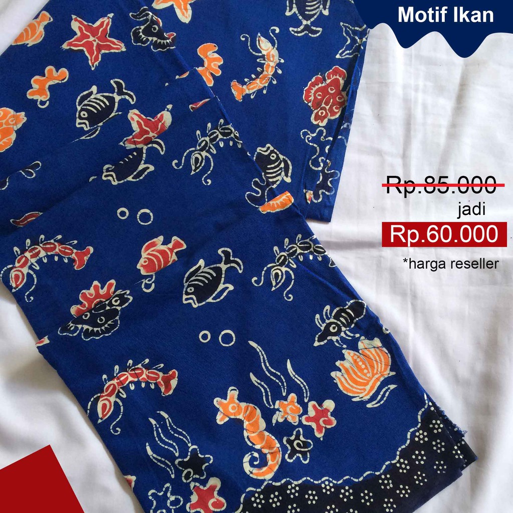 Harga Baju Batik Motif Ikan - Batik Indonesia