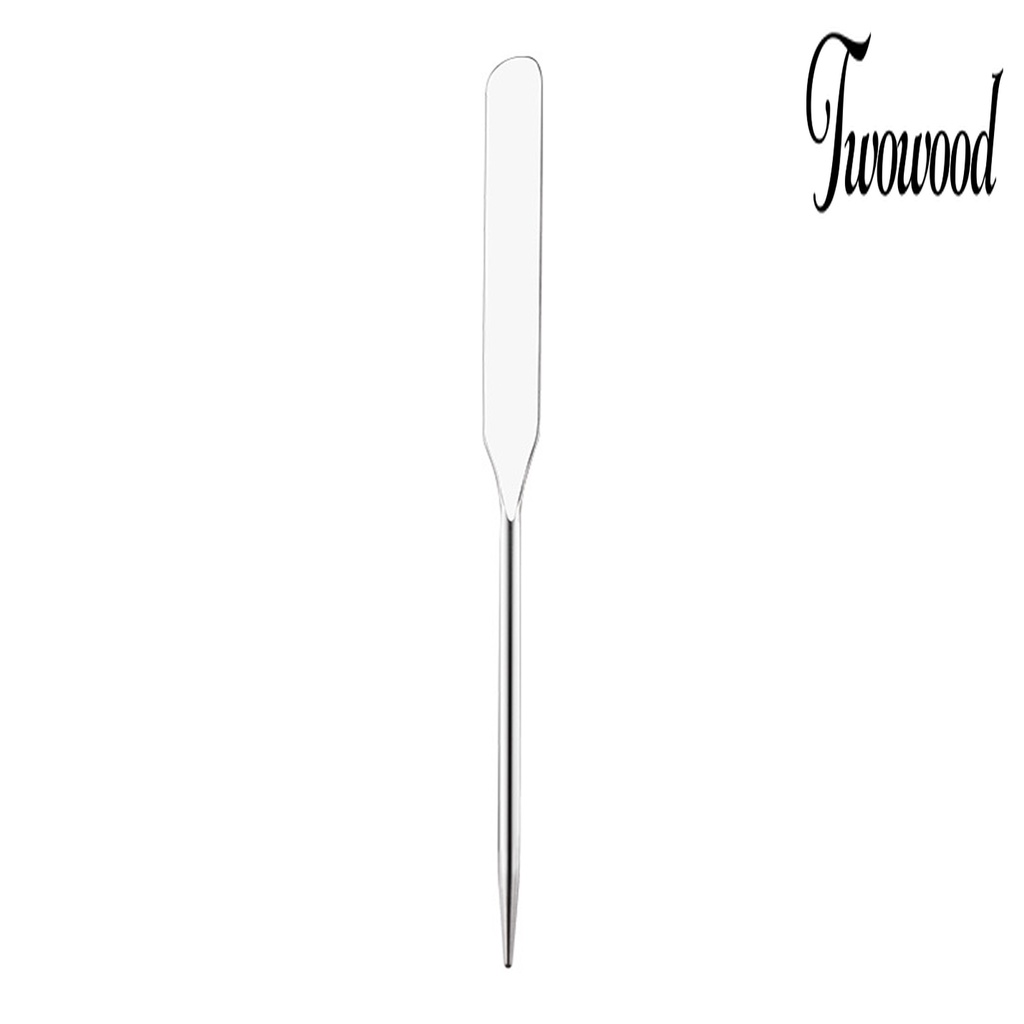Alat Spatula Pencampur Warna Kuku Bahan Stainless Steel Permukaan Halus Anti Karat Untuk Makeup