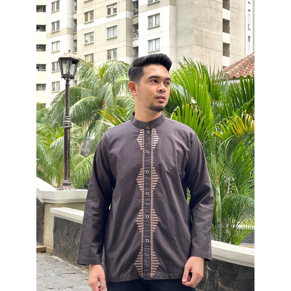 BAJU KOKO DZEKO TARBIYAH MOSLEM WEAR LENGAN PANJANG OBLONG