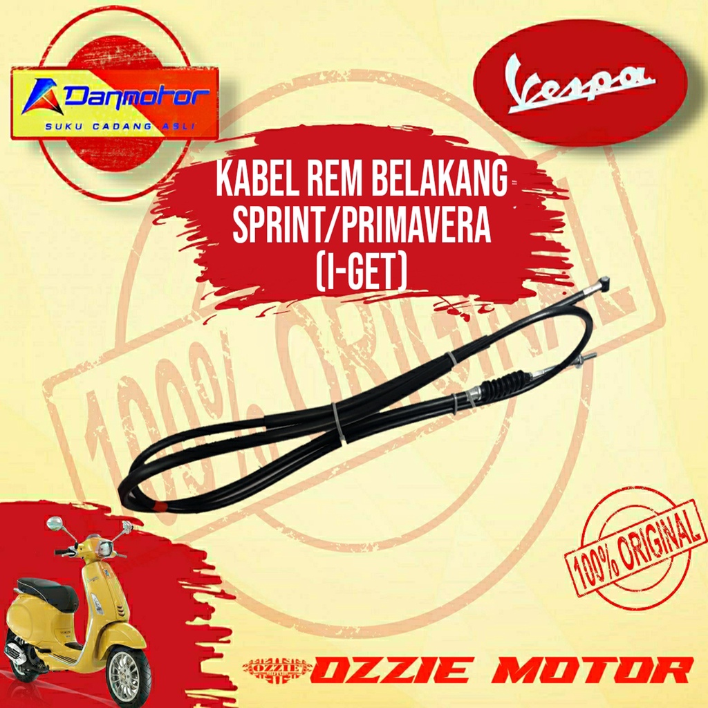 DANMOTOR KABEL REM BELAKANG ORIGINAL VESPA MATIC SPRINT I GET