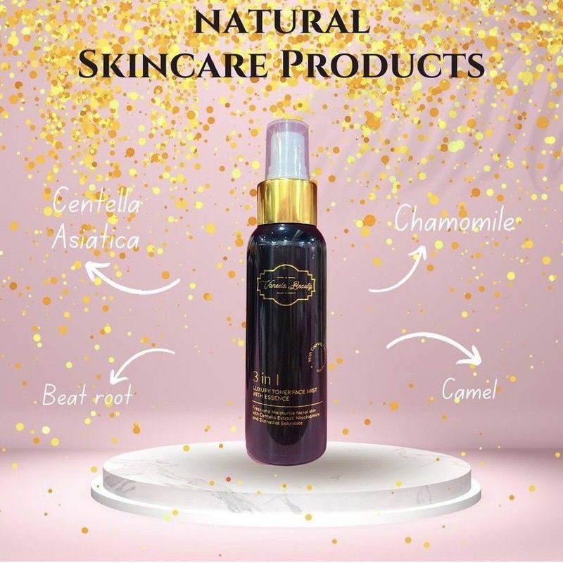 Vaneela beauty 3 in 1 luxury toner face mist with essence