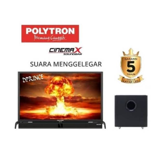 POLYTRON LED LCD TV PLD 40B150 39 40 B 150 IN INCH " HDMI USB MOVIE VGA CINEMAX SOUNDBAR SUBWOOFER