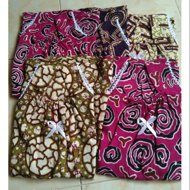 Daster  anak batik kain perca