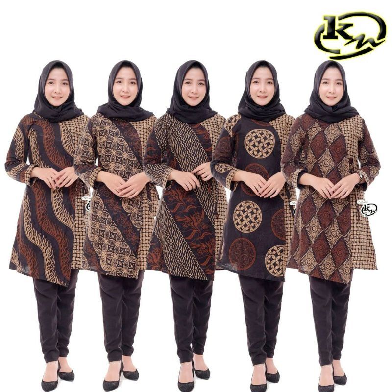 ATASAN TUNIK BATIK WANITA LAWASAN SOGAN MURAH