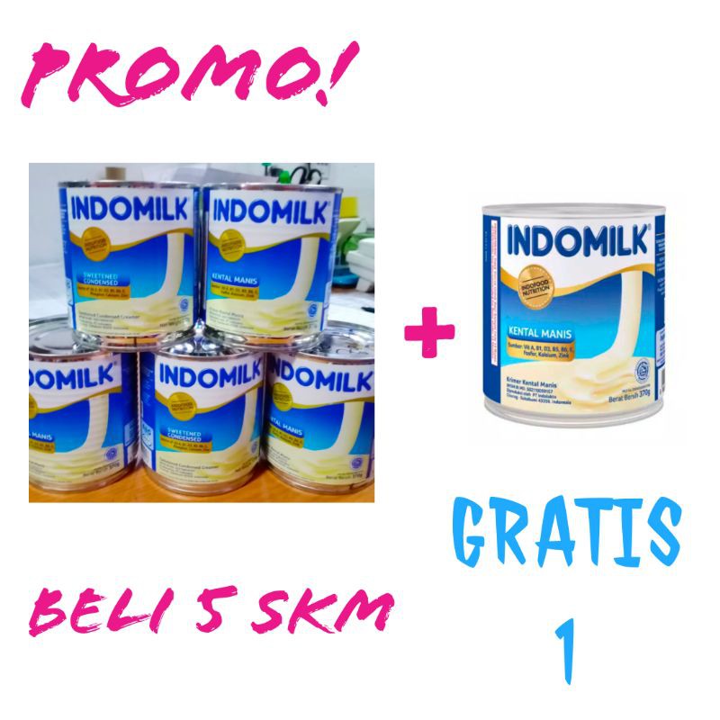 

SUSU KENTAL MANIS INDOMILK 5+1