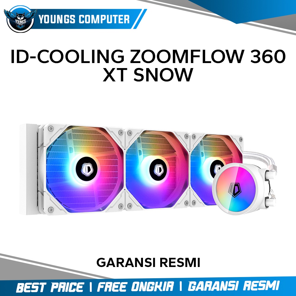 ID-COOLING ZOOMFLOW 360 XT SNOW ARGB | CPU Cooler AIO Liquid Cooling