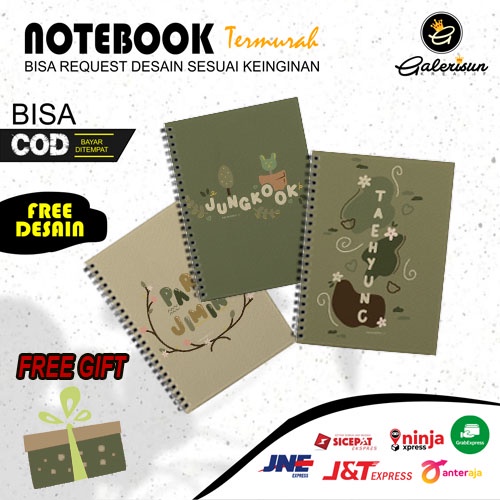 

NOTEBOOK KPOP BTS CUSTOM UKURAN A5 | BUKU TULIS SPIRAL UKURAN A5 MURAH