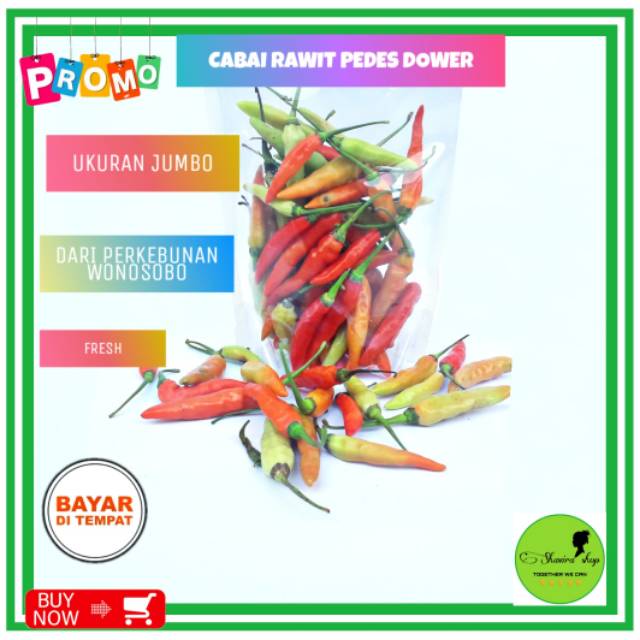 

Cabai rawit super cabe dieng sayuran chili bahan pokok cabai 500gr promo