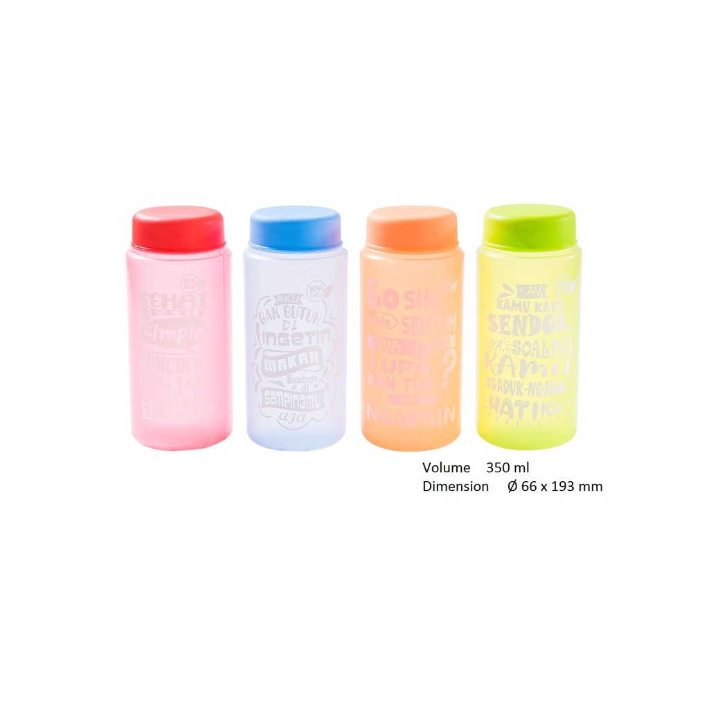 My Bottle Botol Air Minum Kotak kecil 350ml / 450ml Kado Souvenir Ultah Botol Murah Serbaguna