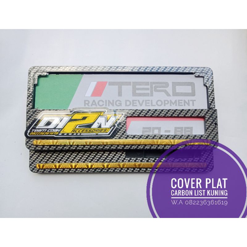 COVER PLAT NOMER COVER PLAT NOMER MOTOR COVER PLAT KARBON