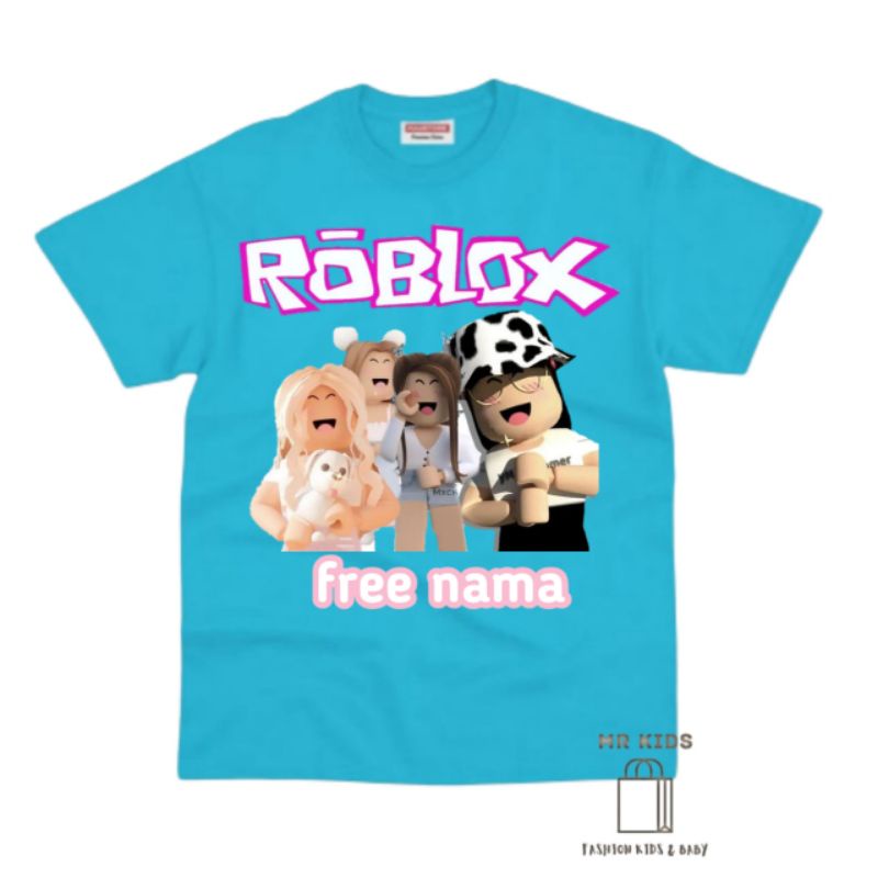Hooh tenan|Baju anak kaos anak roblox girl terbaru bahan premium