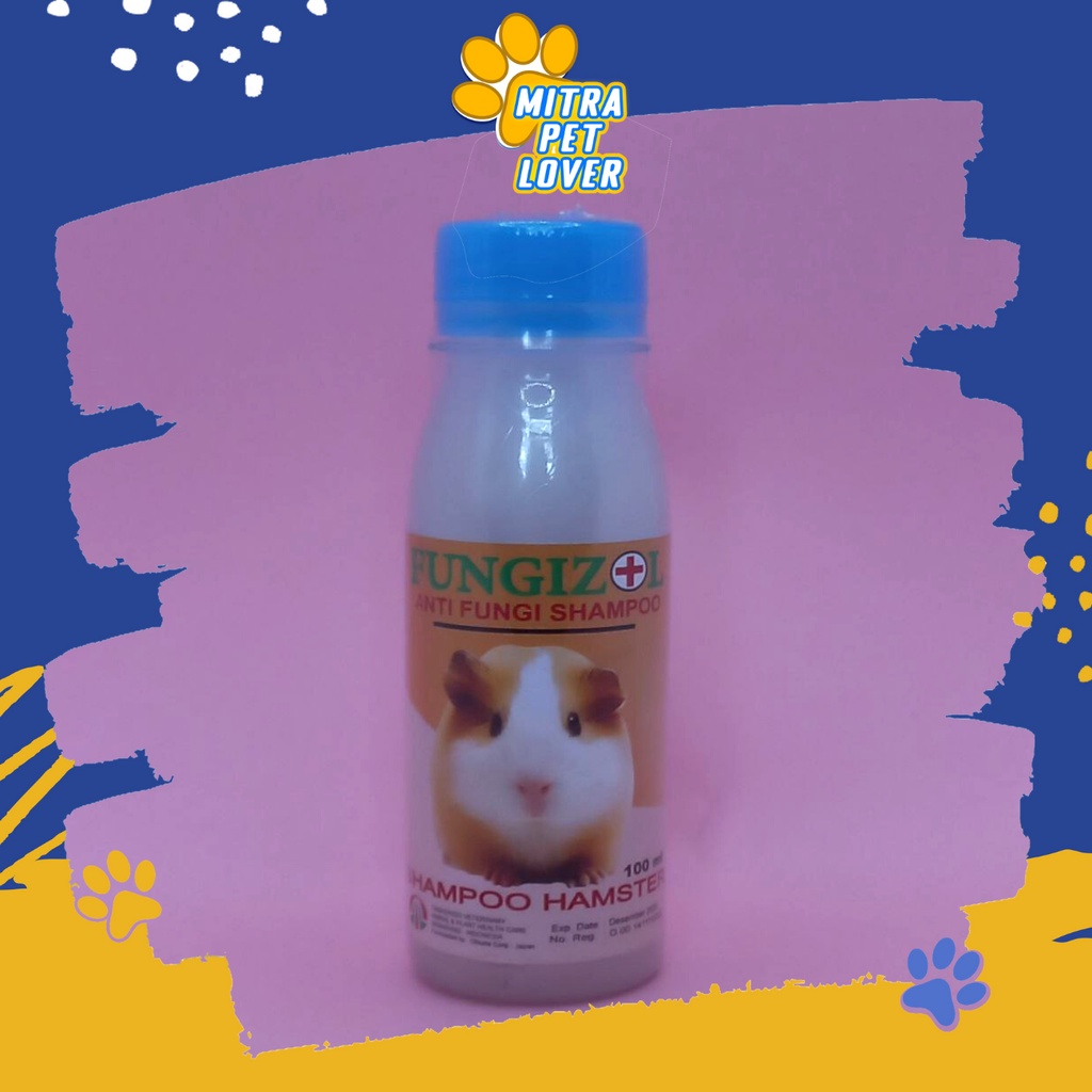 SHAMPO HAMSTER -  FUNGIZOL H SHAMPOO 100 ML - ANTI JAMUR &amp; SAKIT KULIT - BULU LEMBUT WANGI BERSIH MENGHALUSKAN LEMBUTKAN - SAMPO - MURAH GARANSI KUALITAS ASLI ORIGINAL - PET ANIMAL TAMASINDO OBAT KESEHATAN &amp; VITAMIN TERNAK HEWAN PELIHARAAN MITRAPETLOVER