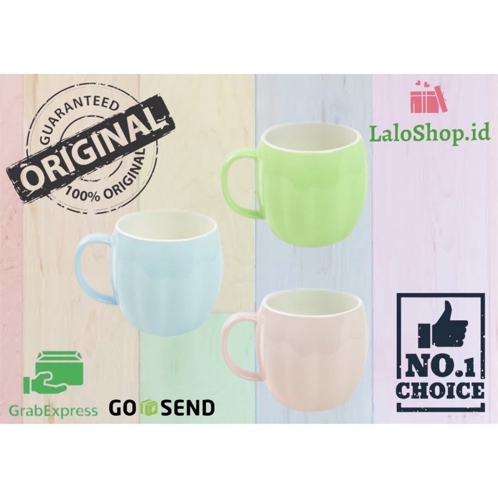 SET MUG APPETITE PUMPKIN 3 PCS WARNA PASTEL