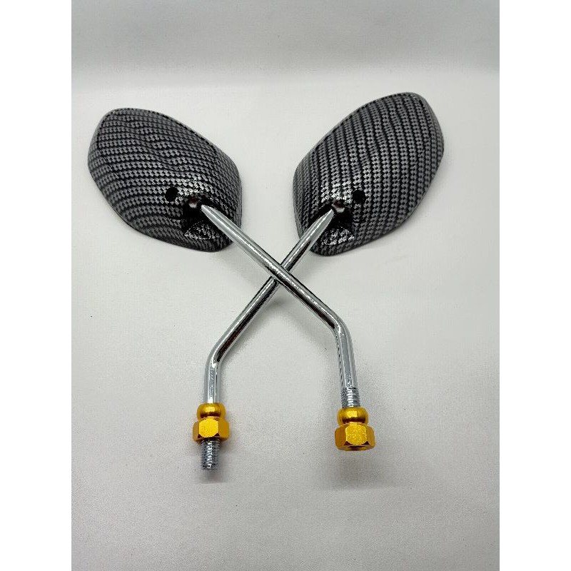 Spion karbon tangkai panjang chrome model beat-vario- scoopy dll universal honda