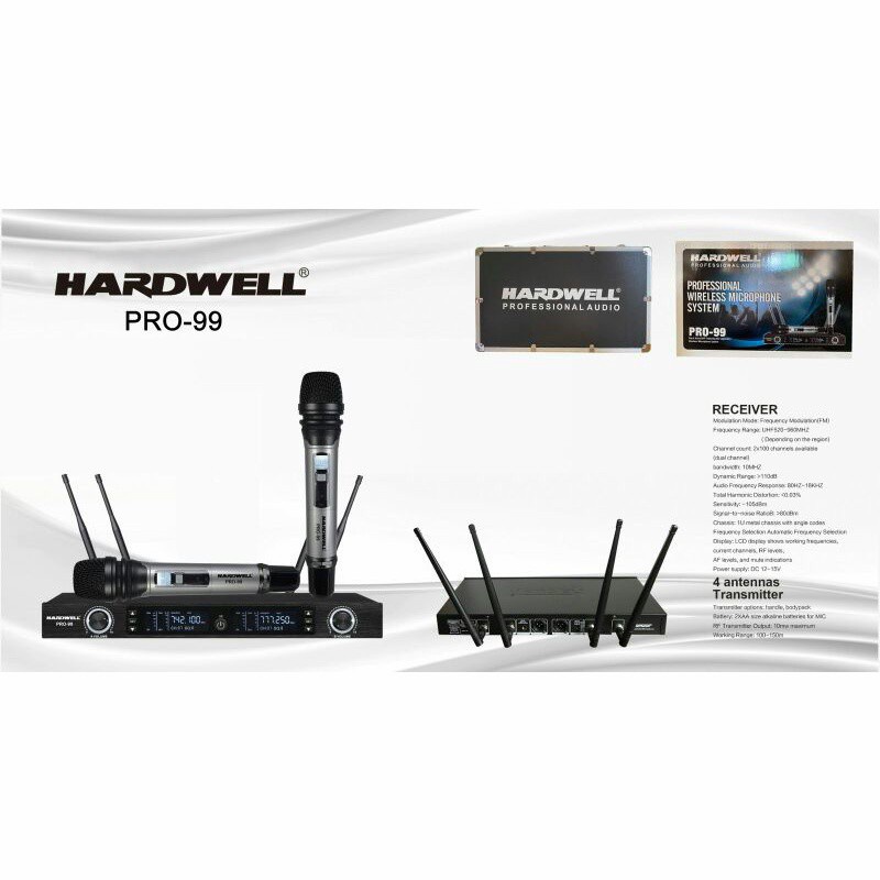 Mic Wireless Hardwell PRO 99 Original Handheld TERBAIK
