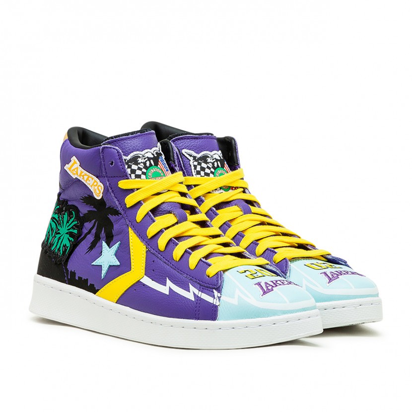 Converse Pro Leather x Chinatown Market x NBA X Jeff Hamilton Lakers