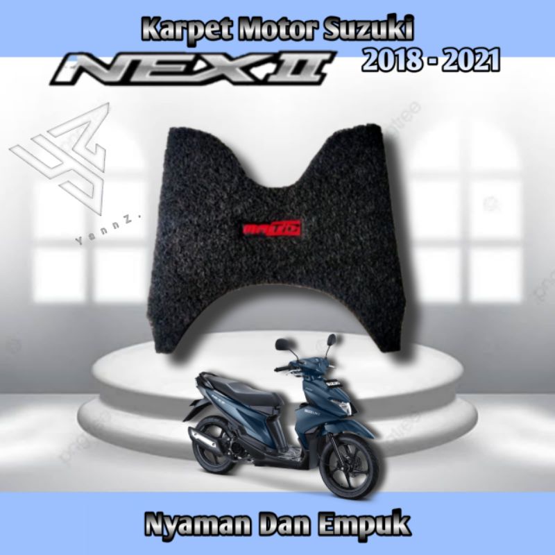 Karpet motor suzuki nex 2/karpet motor nex cressover/pijakan kaki suzuki nex 2 bahan karpet mie pvc