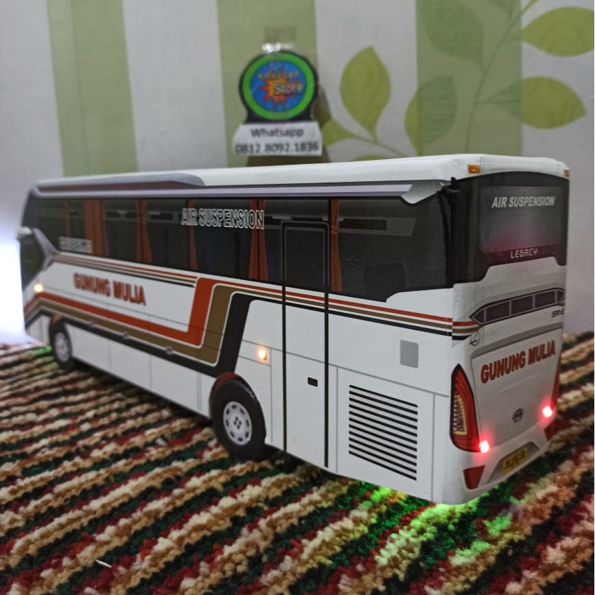 miniatur bus bis SR2 GUNUNG MULIA PLUS LAMPU