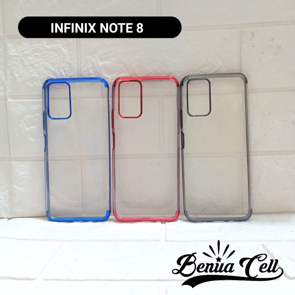 CASE INFINIX NOTE 8 - PREMIUM SHINING CHROME INFINIX NOTE 8