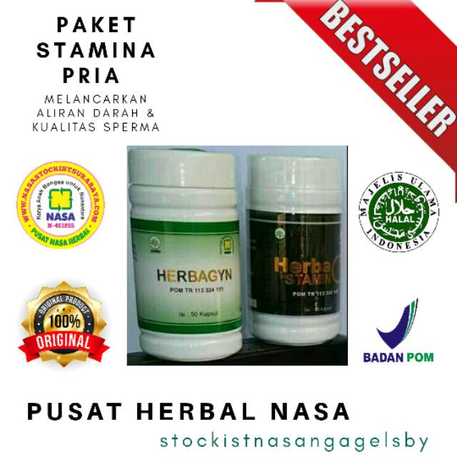 PAKET STAMINA PRIA DEWASA / HERBASTAMIN HERBAGYN ||HERBSHOP NGAGEL SBY |