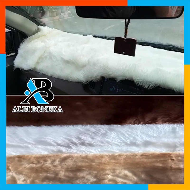 Alas Karpet Dashboard Bisa Semua Mobil Bahan Bulu Rasfur Lembut Uk 150x50cm / Cover Dashboard Mobil / Karpet Dashboard Mobil